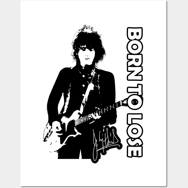 Johnny Born To Lose Signature Musician Thunders Wall Art by Hoang Bich